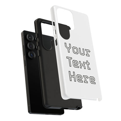 Custom Phone Case with Personalized Text, Tough Phone Cover, Unique Phone Accessory, Gift for Friends, Durable Mobile Case