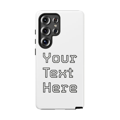 Custom Phone Case with Personalized Text, Tough Phone Cover, Unique Phone Accessory, Gift for Friends, Durable Mobile Case