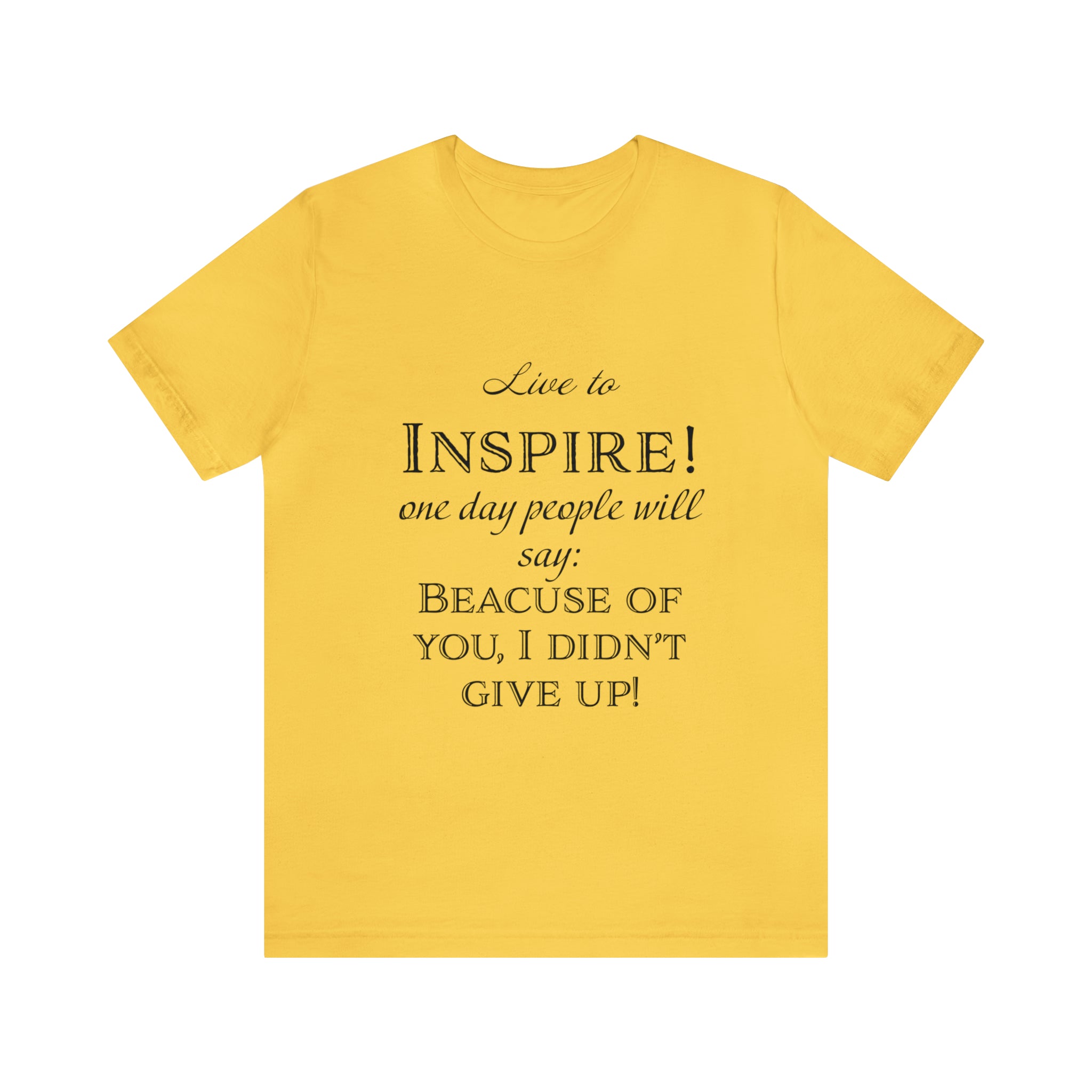 Inspire - Unisex Jersey Short Sleeve Tee