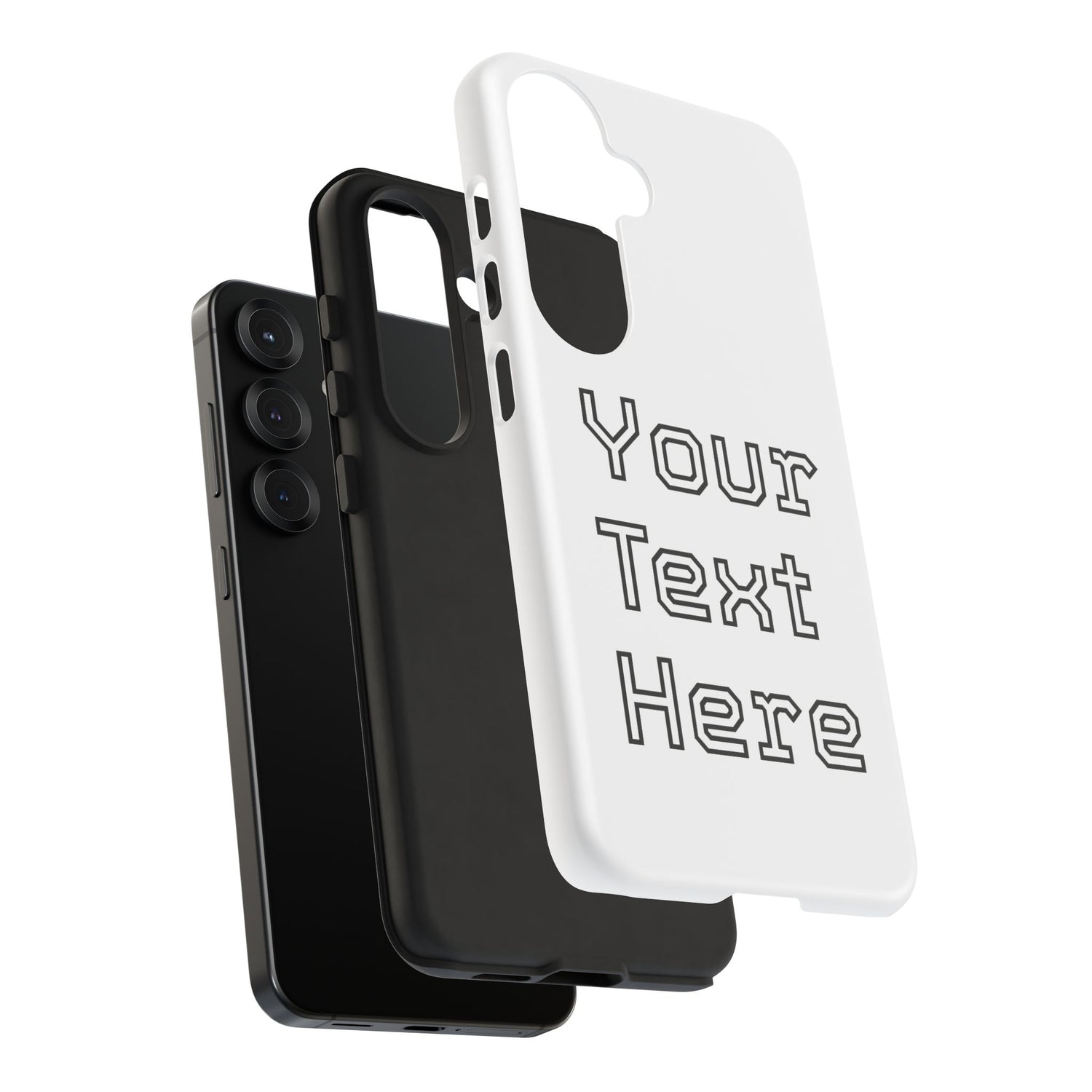 Custom Phone Case with Personalized Text, Tough Phone Cover, Unique Phone Accessory, Gift for Friends, Durable Mobile Case