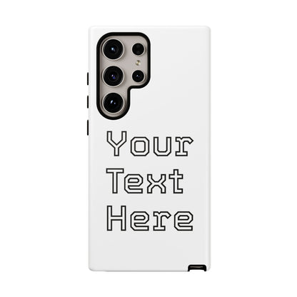 Custom Phone Case with Personalized Text, Tough Phone Cover, Unique Phone Accessory, Gift for Friends, Durable Mobile Case