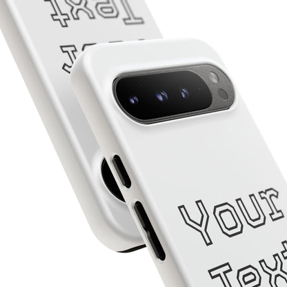 Custom Phone Case with Personalized Text, Tough Phone Cover, Unique Phone Accessory, Gift for Friends, Durable Mobile Case