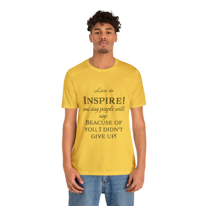 Inspire - Unisex Jersey Short Sleeve Tee