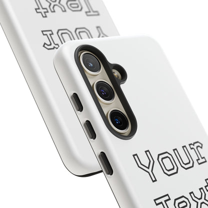 Custom Phone Case with Personalized Text, Tough Phone Cover, Unique Phone Accessory, Gift for Friends, Durable Mobile Case