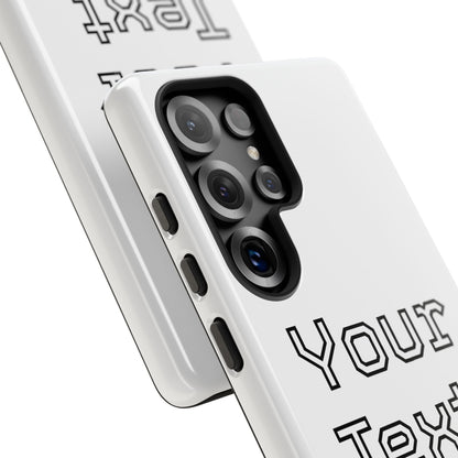 Custom Phone Case with Personalized Text, Tough Phone Cover, Unique Phone Accessory, Gift for Friends, Durable Mobile Case
