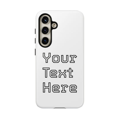 Custom Phone Case with Personalized Text, Tough Phone Cover, Unique Phone Accessory, Gift for Friends, Durable Mobile Case