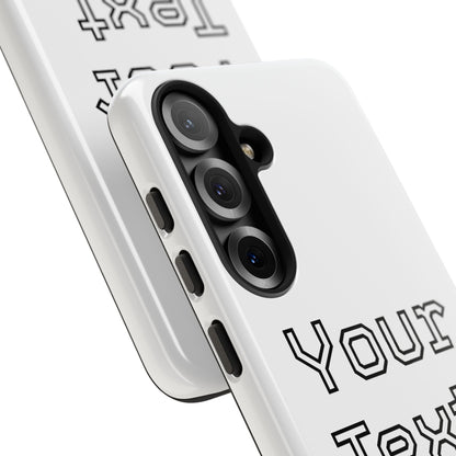 Custom Phone Case with Personalized Text, Tough Phone Cover, Unique Phone Accessory, Gift for Friends, Durable Mobile Case