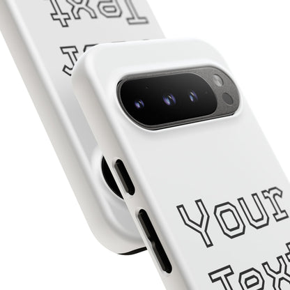 Custom Phone Case with Personalized Text, Tough Phone Cover, Unique Phone Accessory, Gift for Friends, Durable Mobile Case