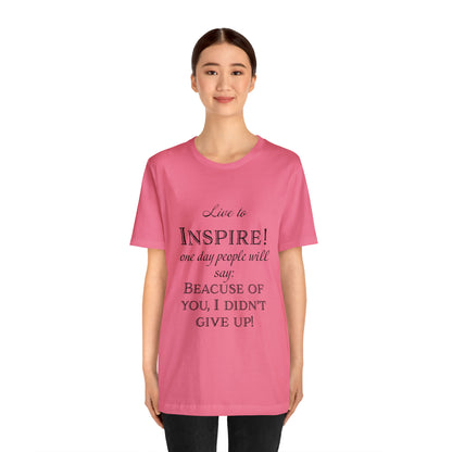 Inspire - Unisex Jersey Short Sleeve Tee