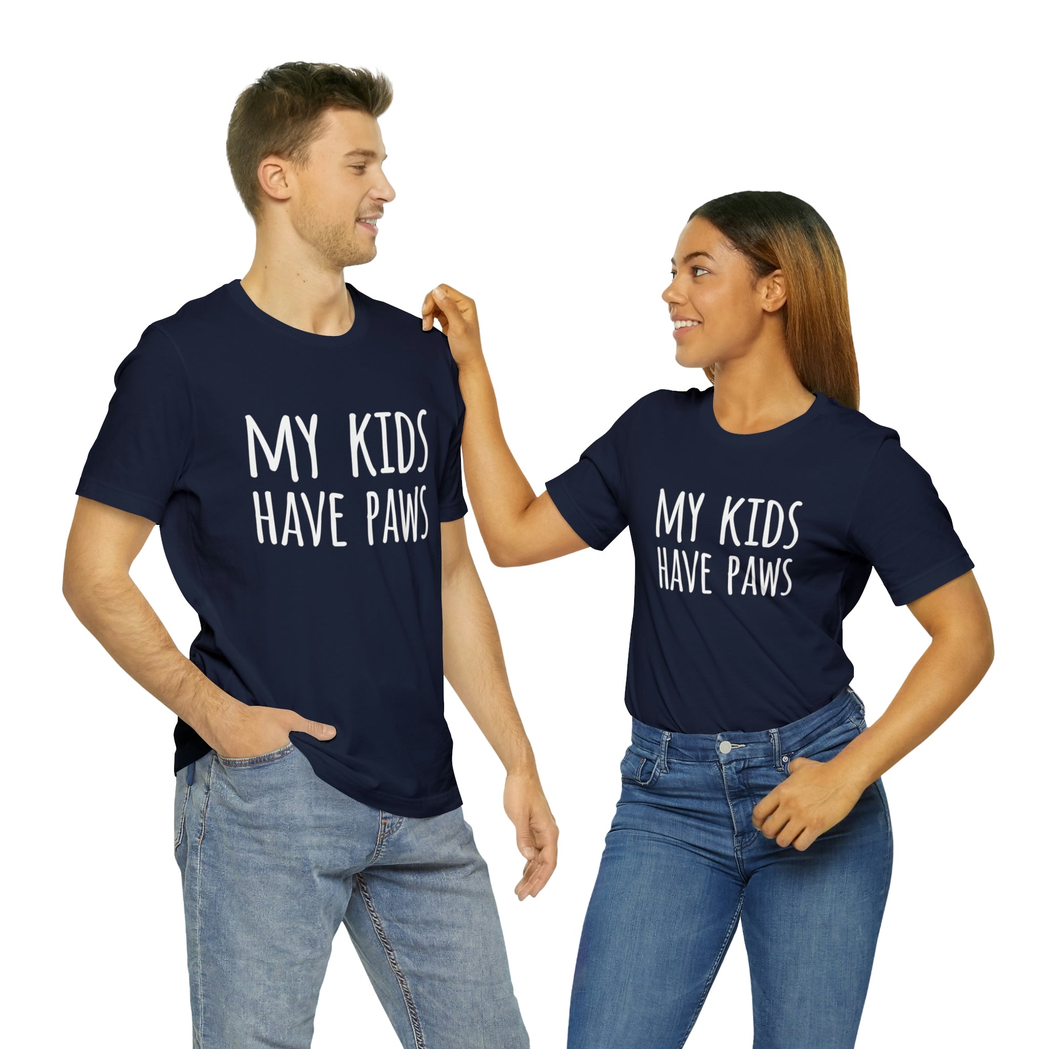 My Kids Have Paws - Unisex Jersey Short Sleeve Tee