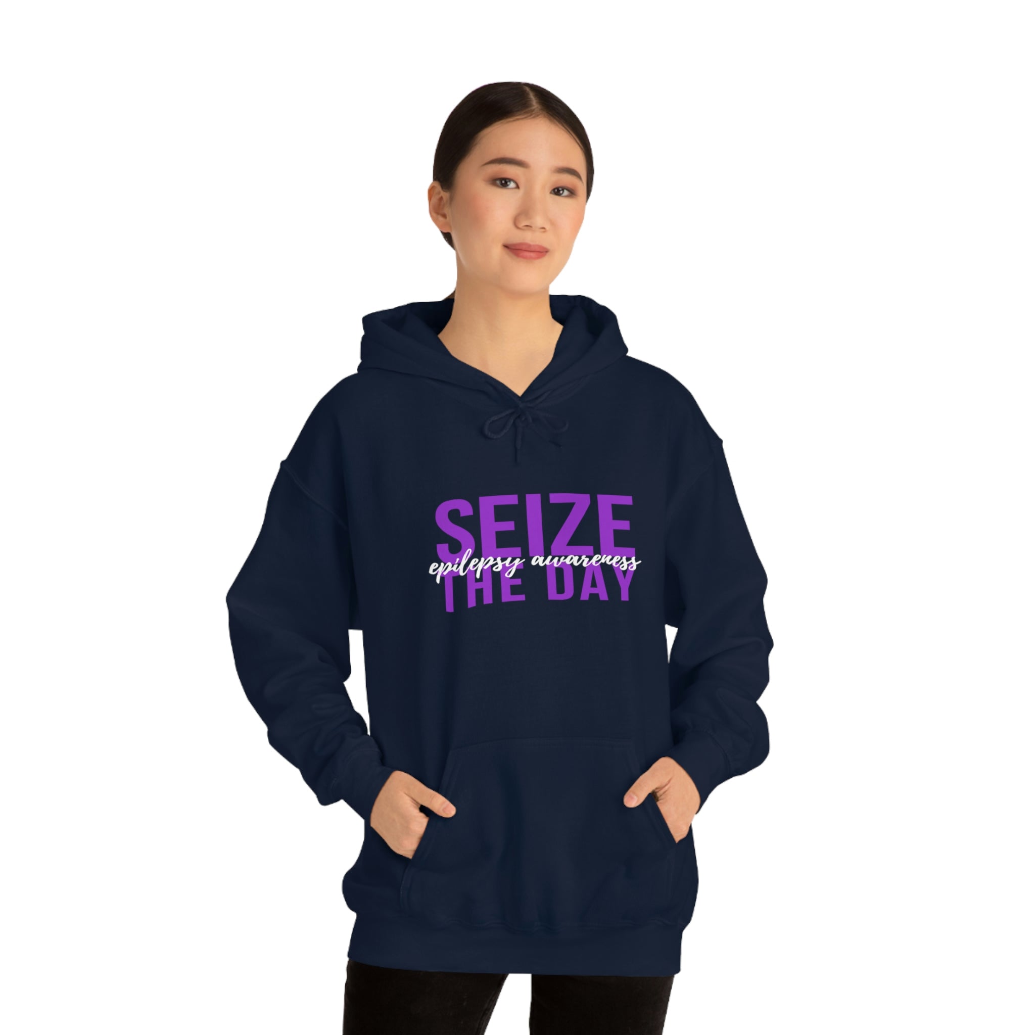 Seize The Day Epilepsy Awareness - Unisex Heavy Blend™ Hooded Sweatshirt