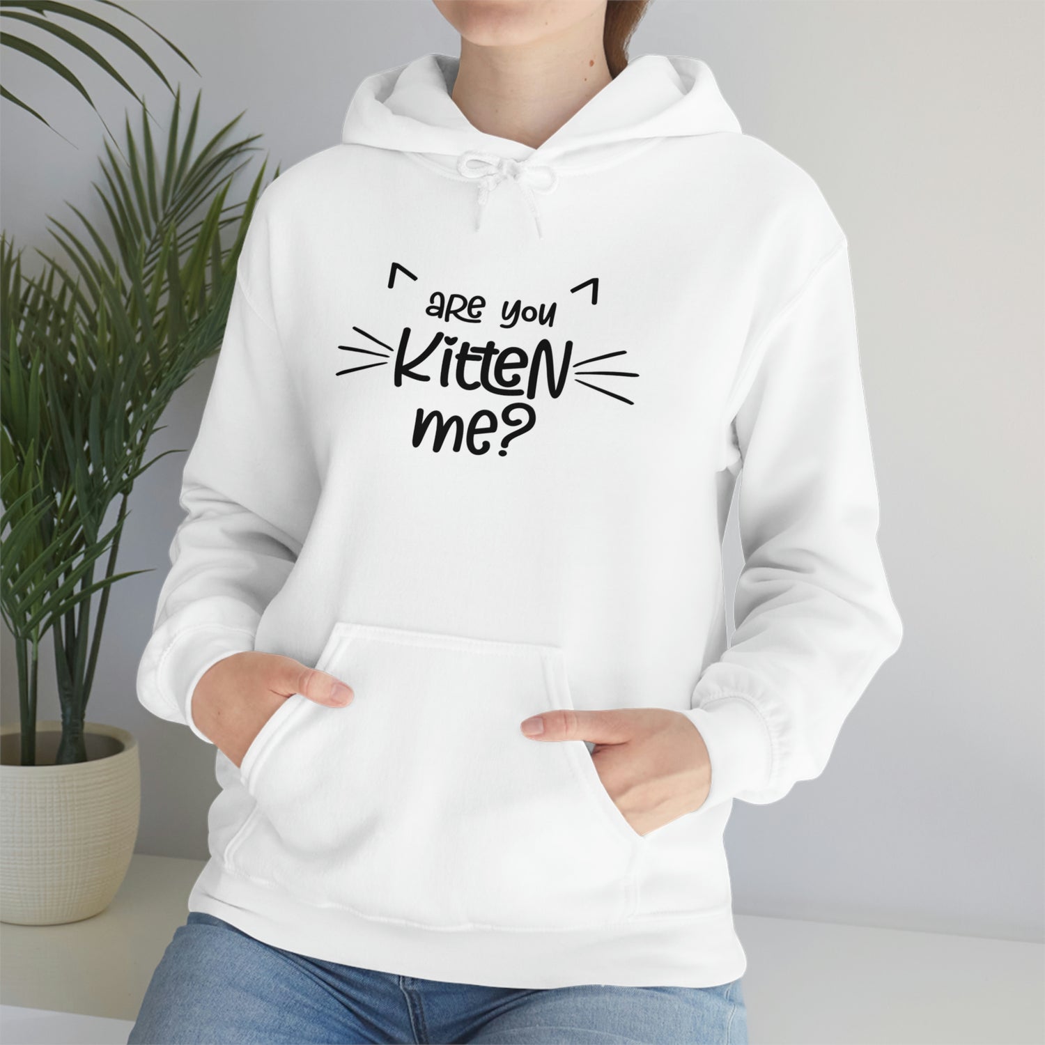 Are You Kitten Me - Unisex Heavy Blend™ Hooded Sweatshirt