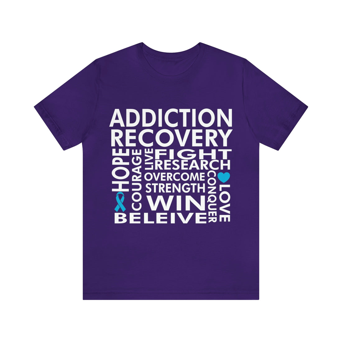 Addiction Recovery - Unisex Jersey Short Sleeve Tee