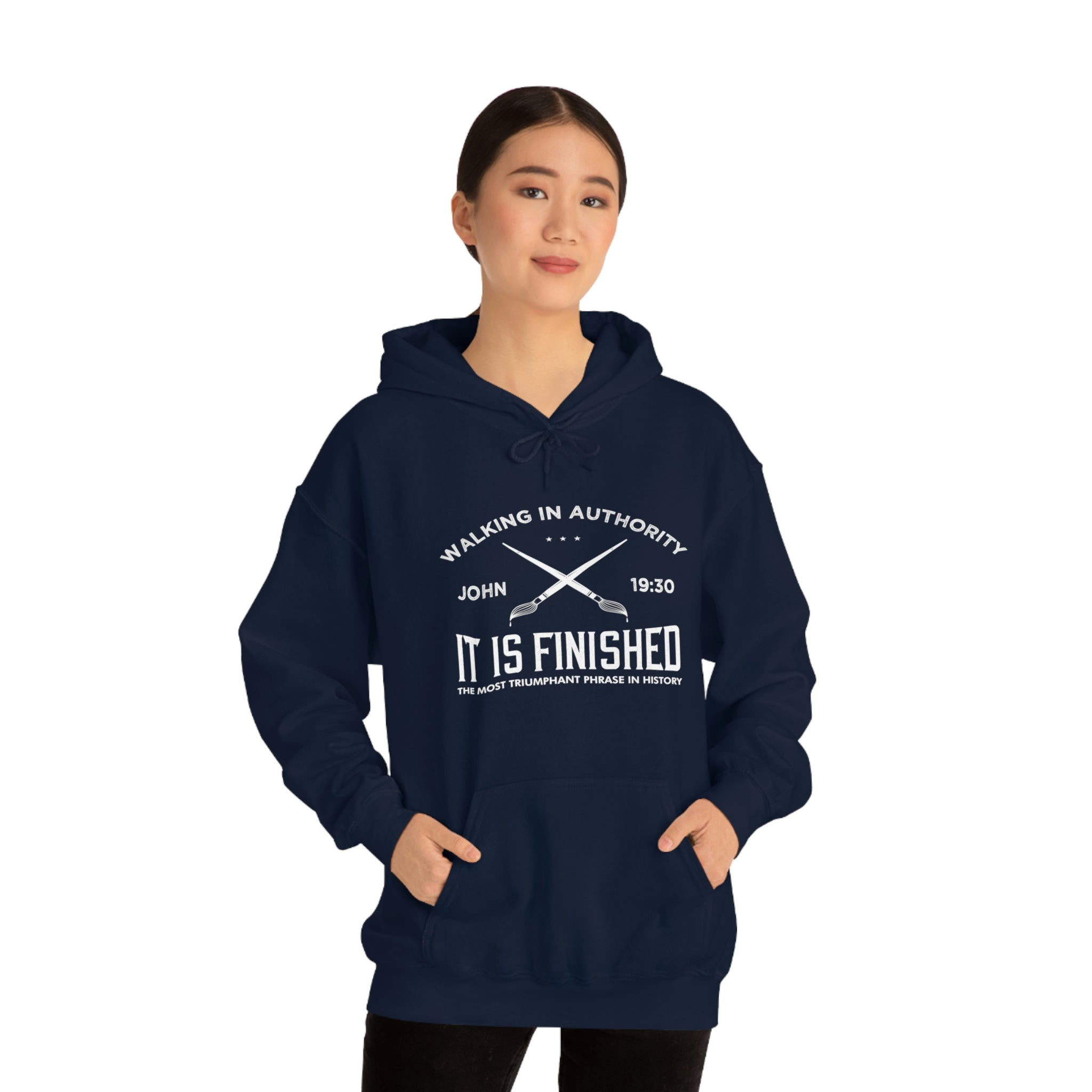 John 19:30 It Is Finished - Unisex Heavy Blend™ Hooded Sweatshirt