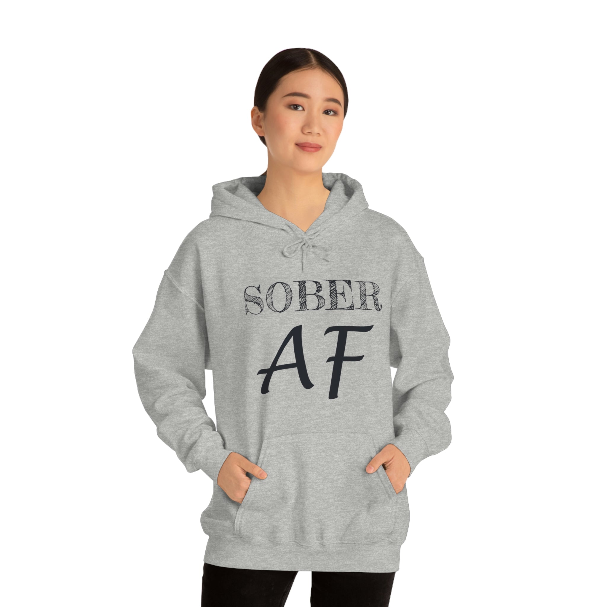 Sober AF - Unisex Heavy Blend™ Hooded Sweatshirt