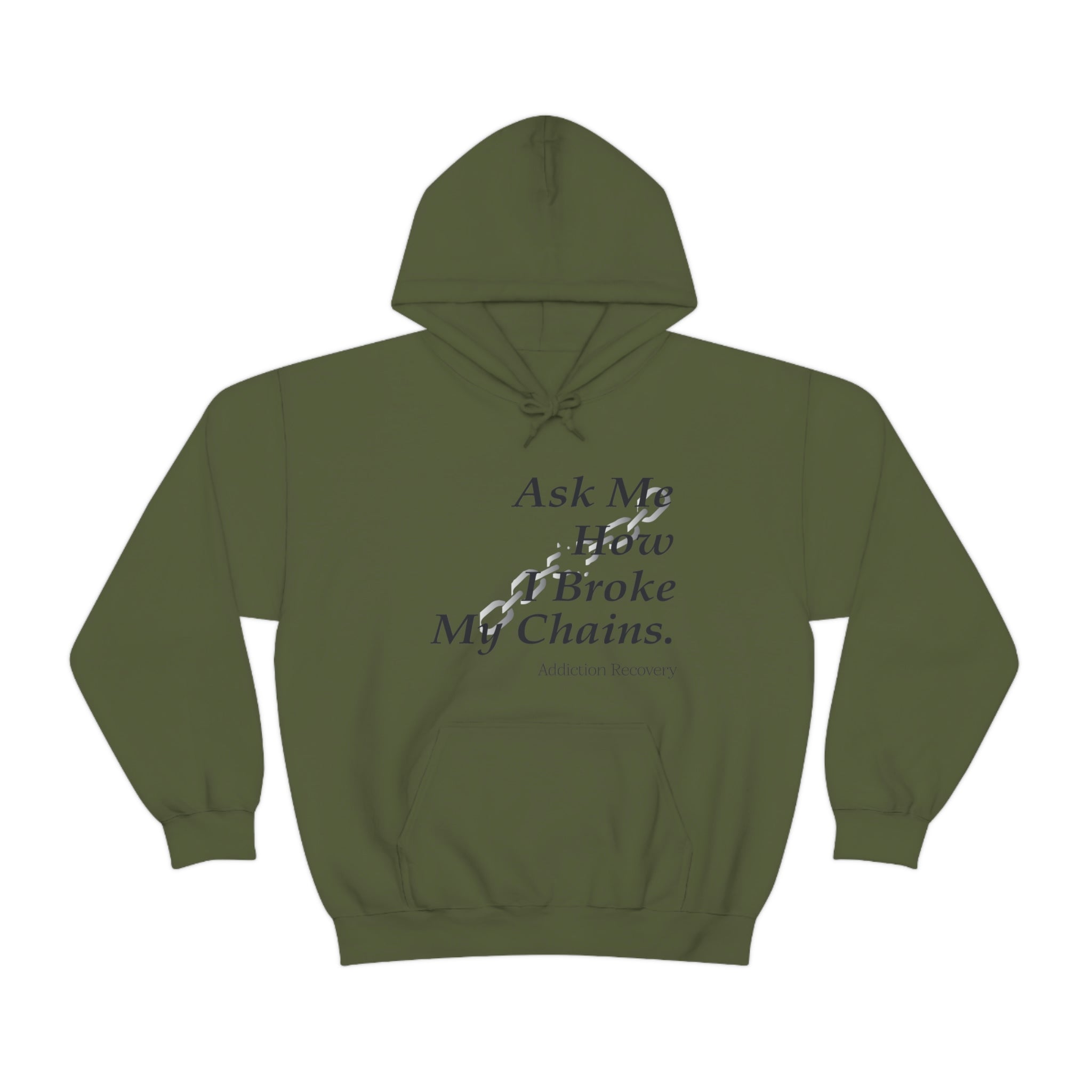 Ask Me How I Broke My Chains - Unisex Heavy Blend™ Hooded Sweatshirt