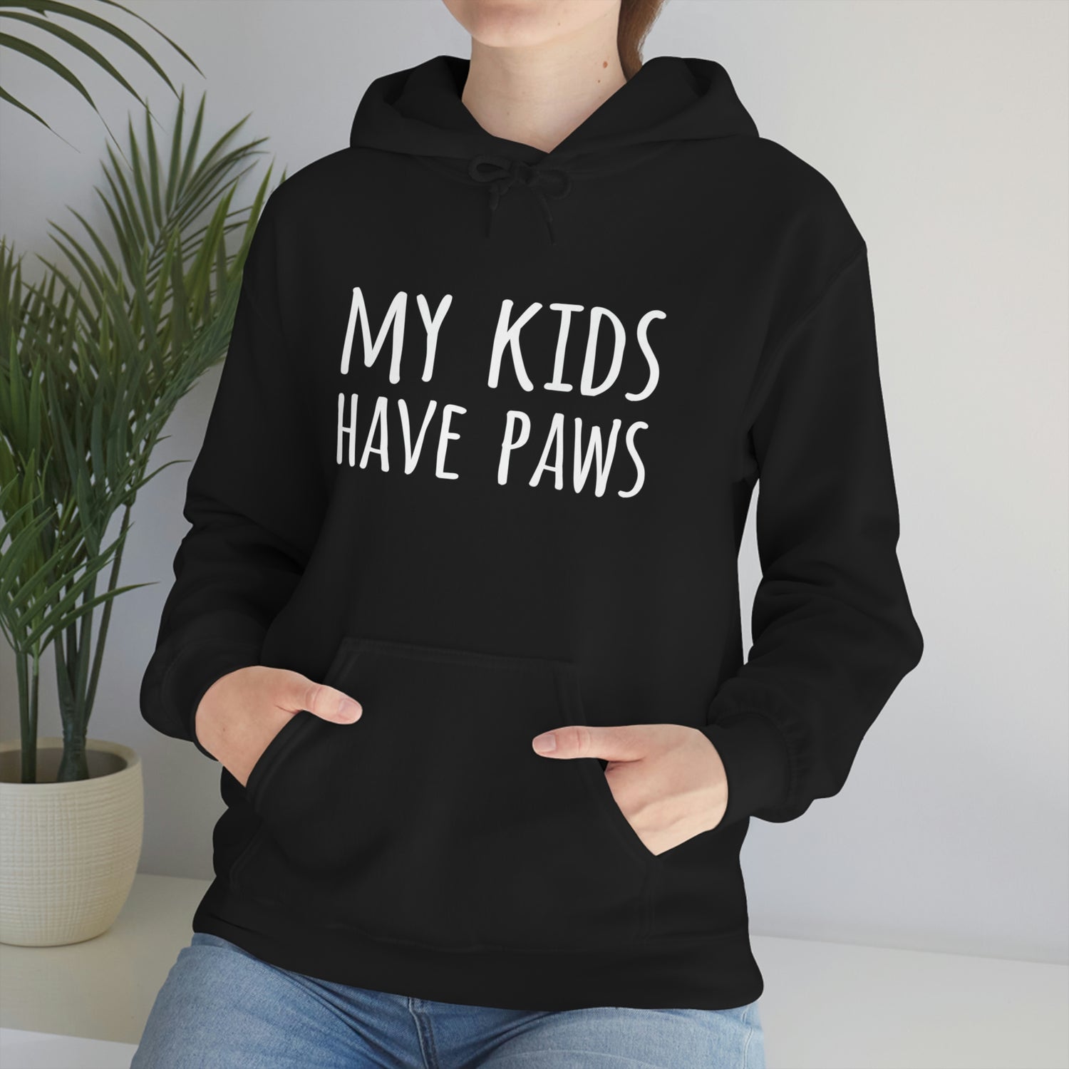 My Kids Have Paws - Unisex Heavy Blend™ Hooded Sweatshirt