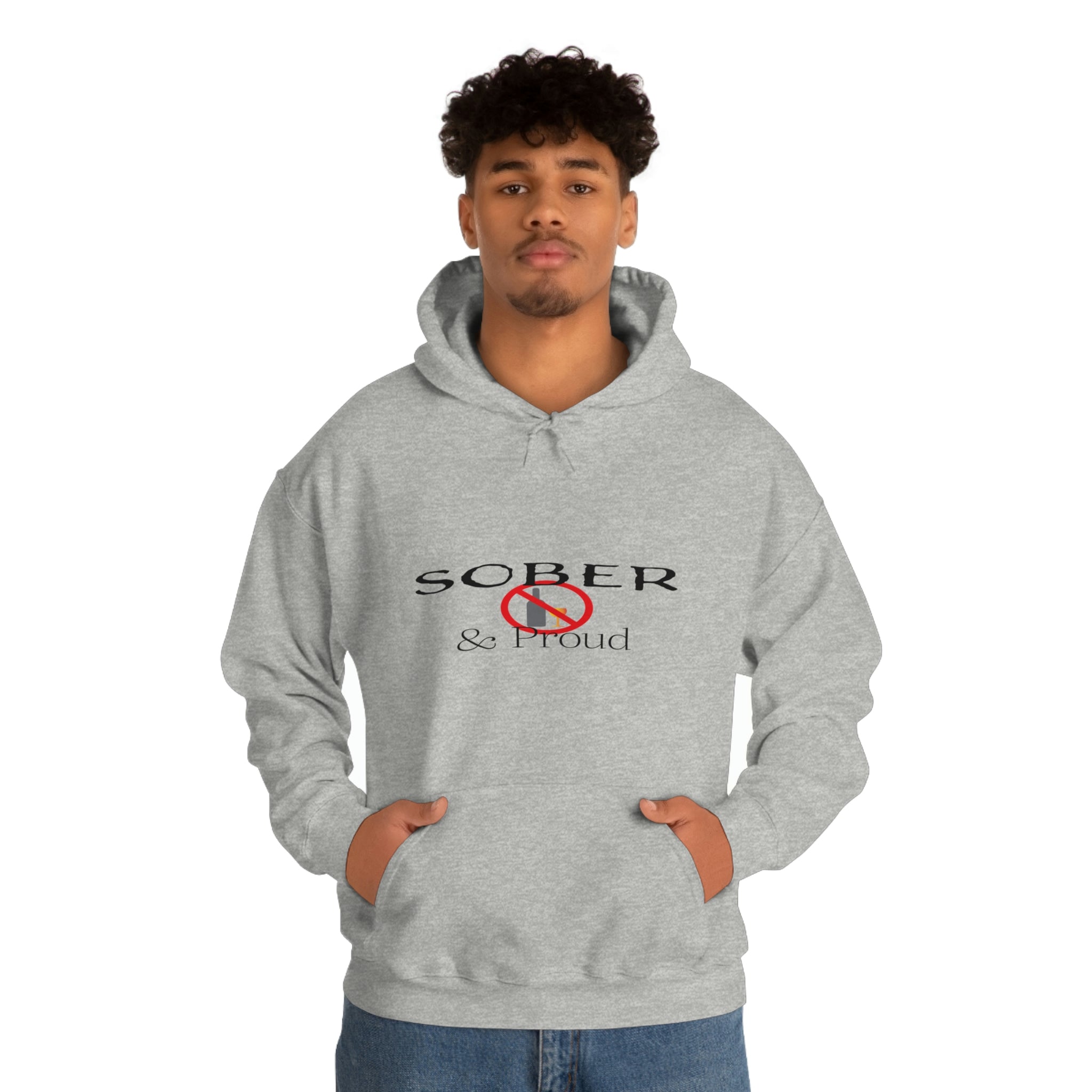 Sober &amp; Proud - Unisex Heavy Blend™ Hooded Sweatshirt