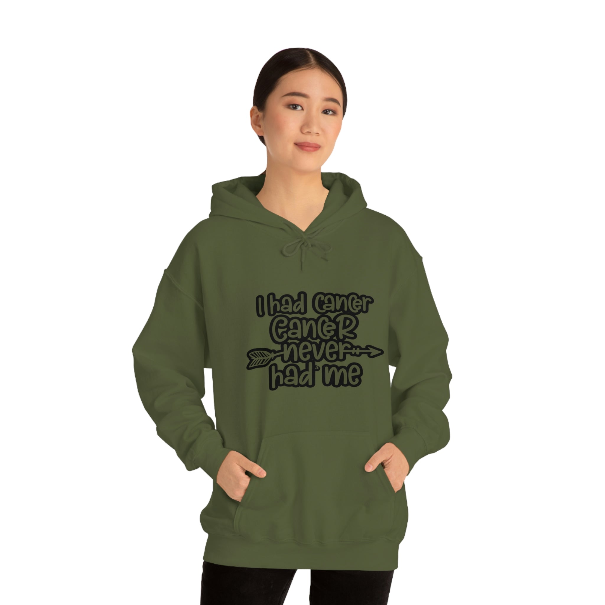 I Had Cancer Cancer Never Had Me  - Unisex Heavy Blend™ Hooded Sweatshirt