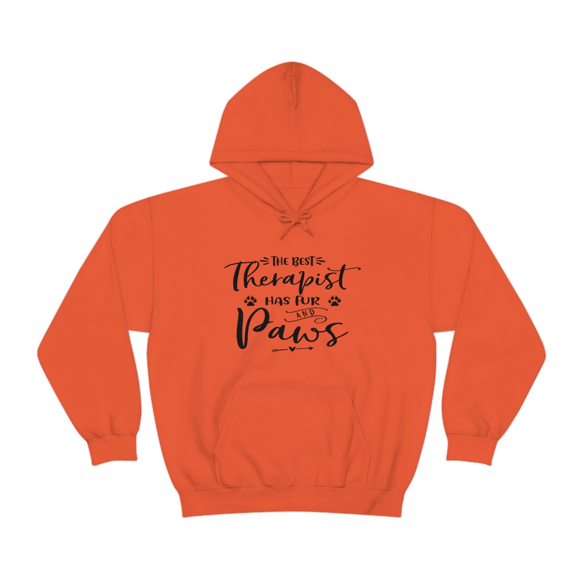 The Best Therapist Has Fur &amp; Paws - Unisex Heavy Blend™ Hooded Sweatshirt