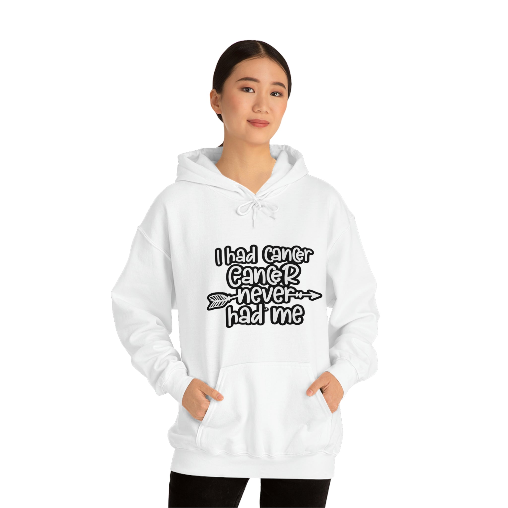 I Had Cancer Cancer Never Had Me  - Unisex Heavy Blend™ Hooded Sweatshirt