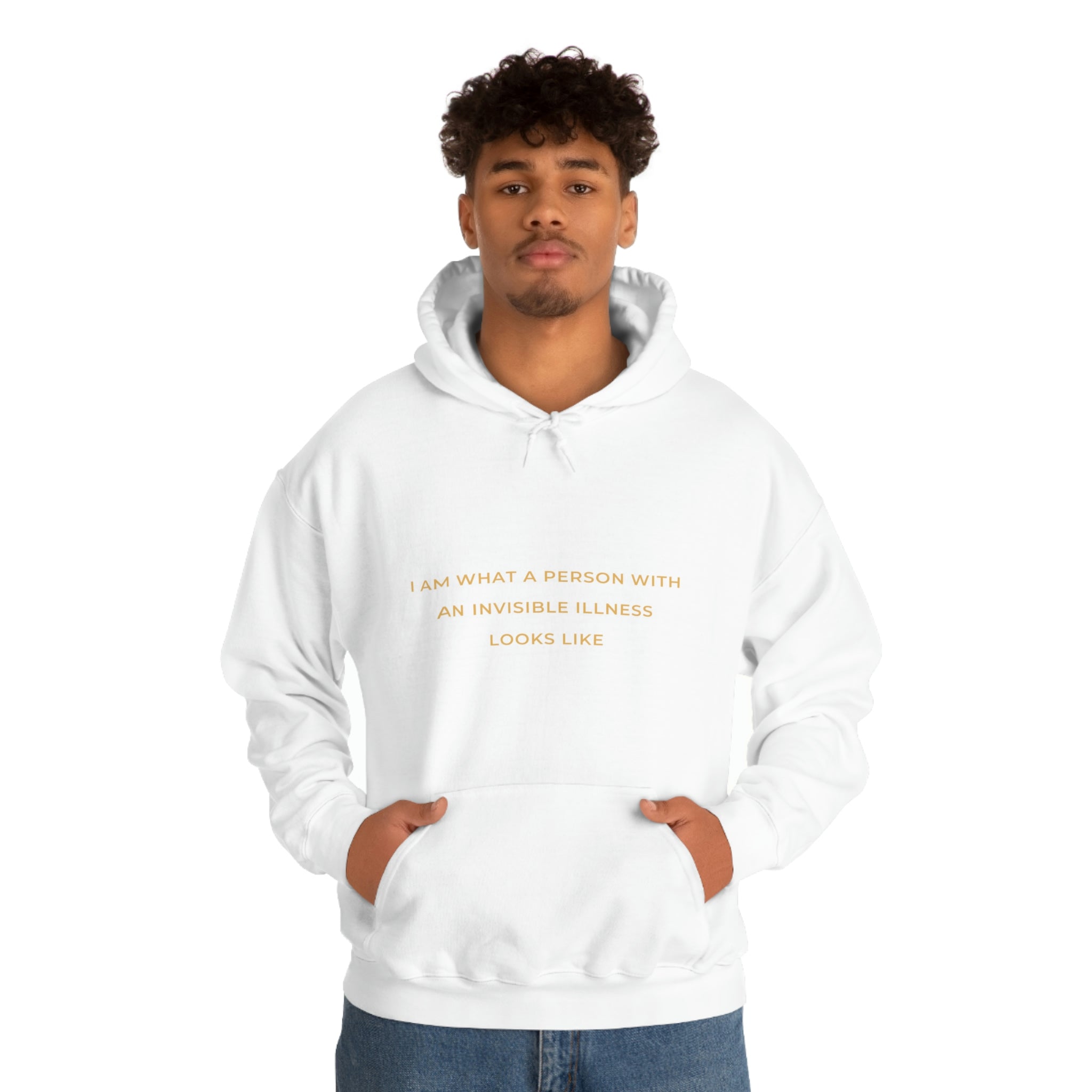 I Am What A Person With An Invisible Illness Looks Like - Unisex Heavy Blend™ Hooded Sweatshirt