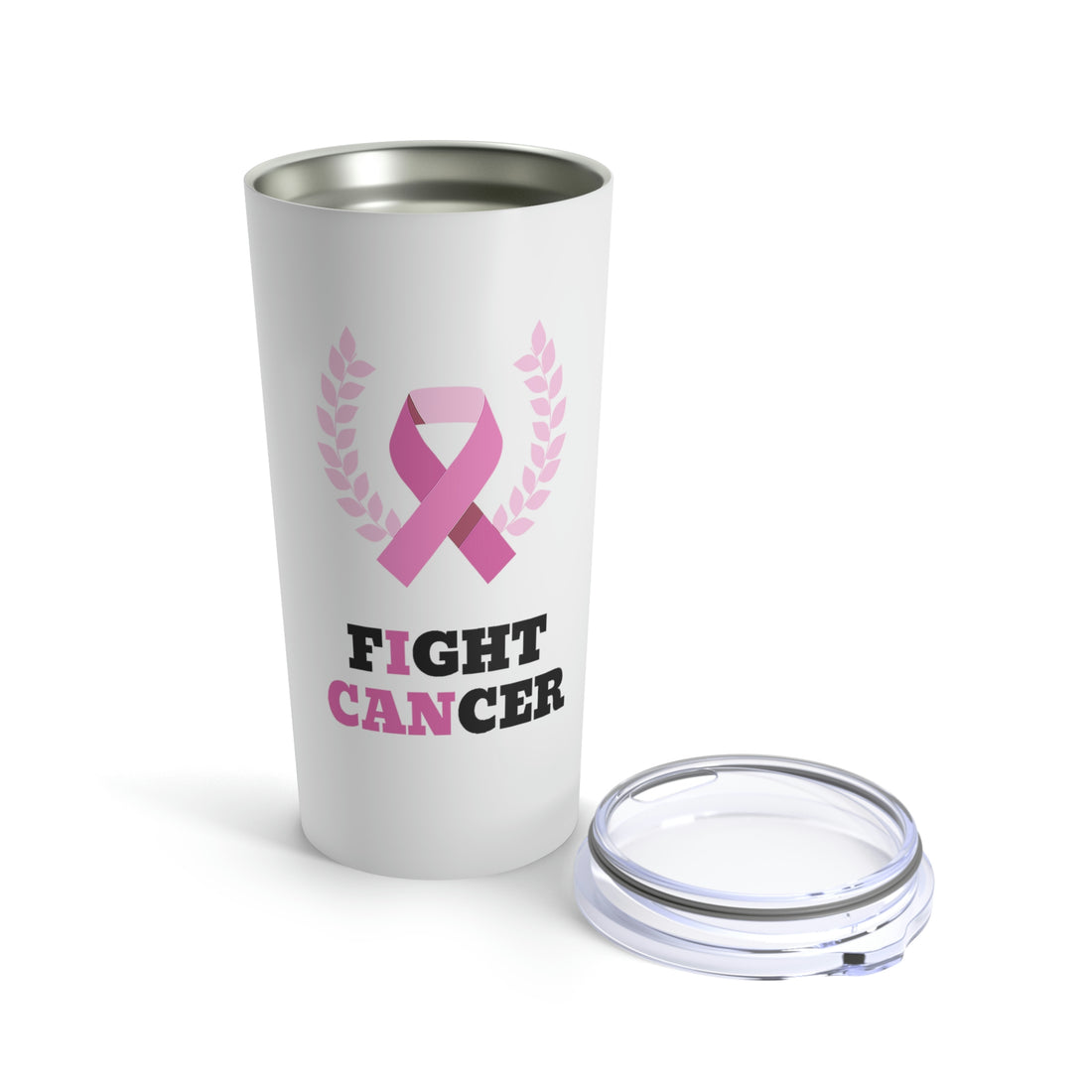 Fight Cancer I Can - White Tumbler 20oz