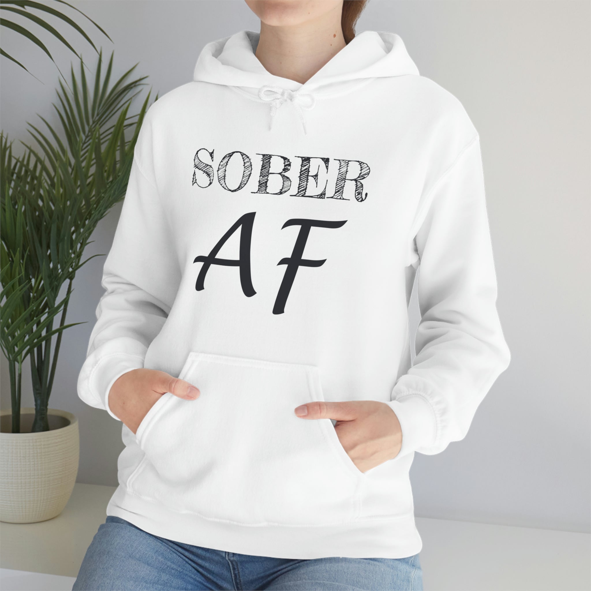 Sober AF - Unisex Heavy Blend™ Hooded Sweatshirt