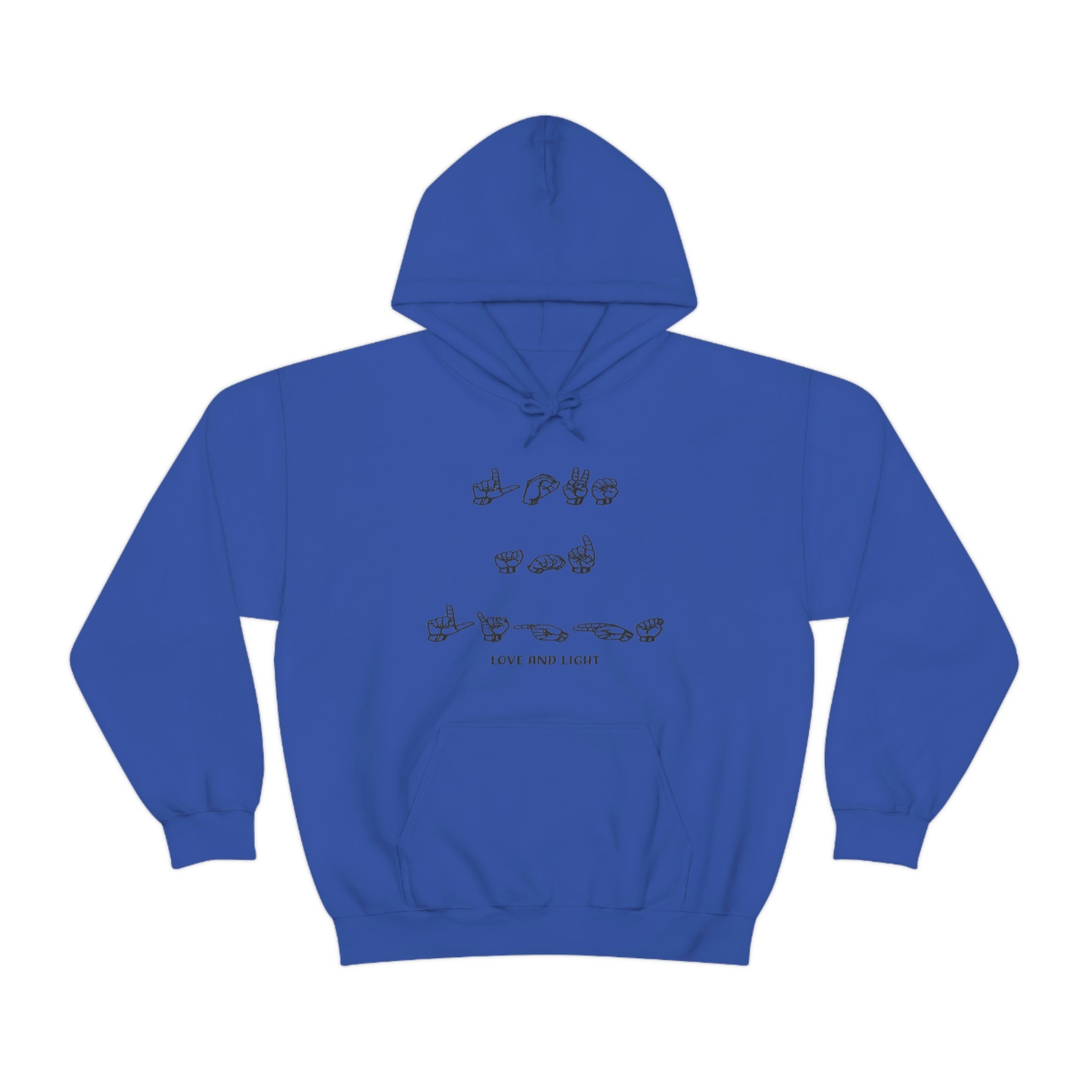 ASL - Love &amp; Light - Unisex Heavy Blend™ Hooded Sweatshirt