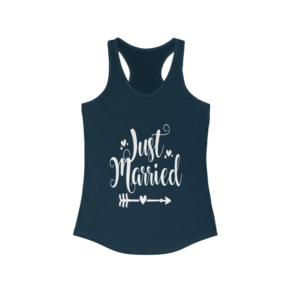 Just Married - Racerback Tank Top