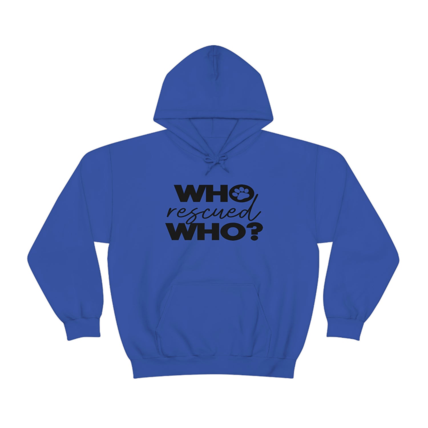 Who Rescued Who - Unisex Heavy Blend™ Hooded Sweatshirt