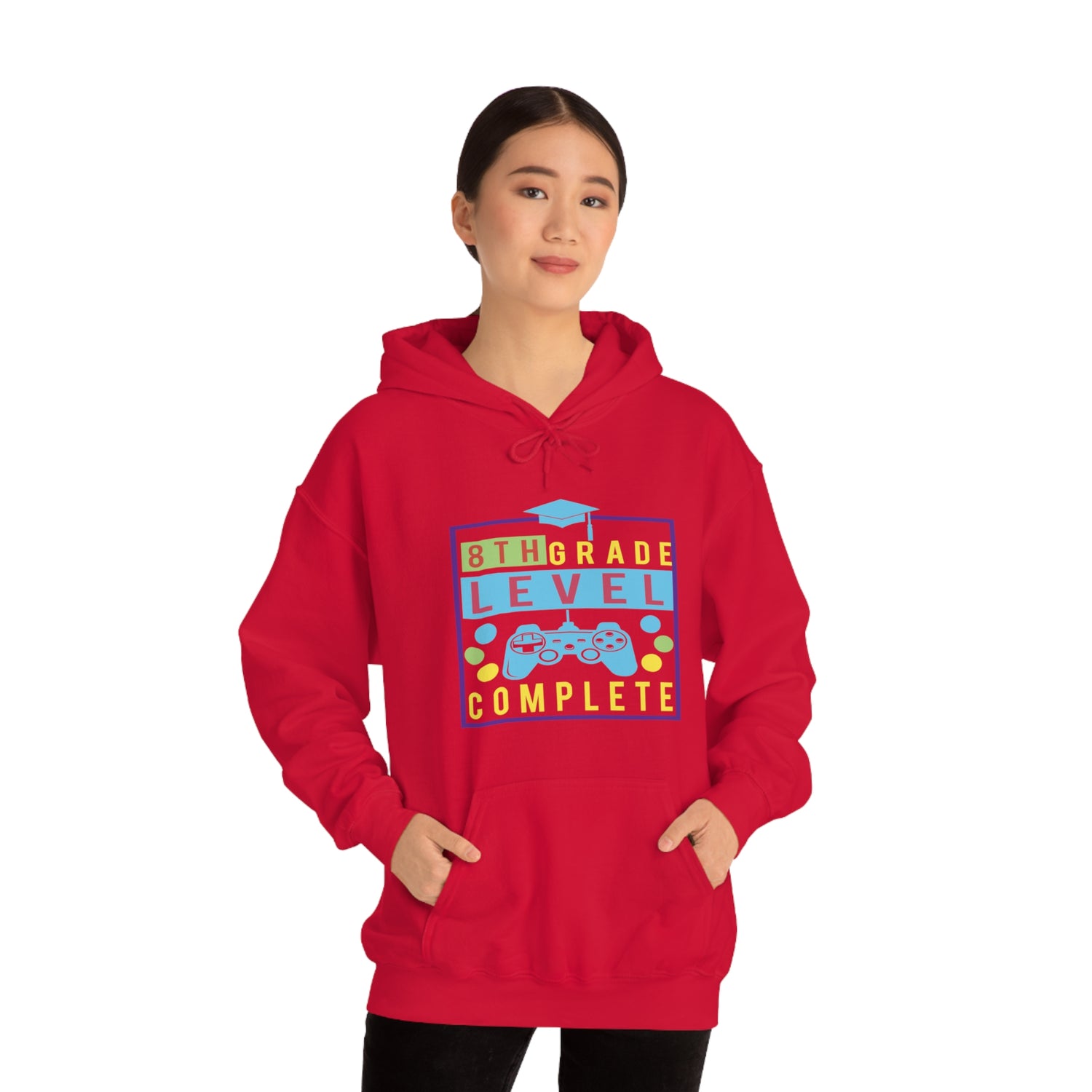 8th Grade Level Complete - Unisex Heavy Blend™ Hooded Sweatshirt