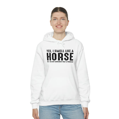 Yes I Smell Like a Horse No I Do Not Consider That A Problem - Unisex Heavy Blend™ Hooded Sweatshirt