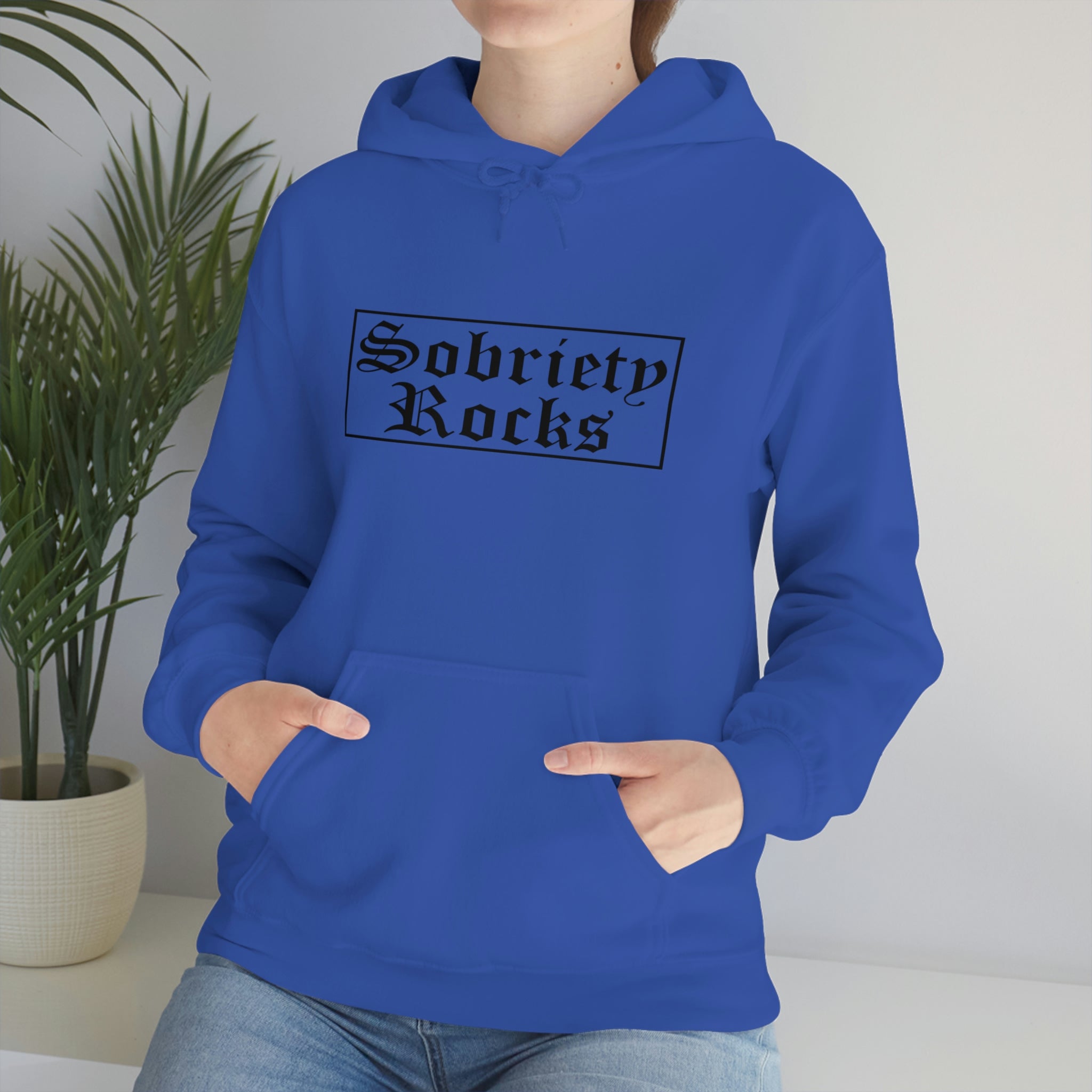 Sobriety Rocks - Unisex Heavy Blend™ Hooded Sweatshirt