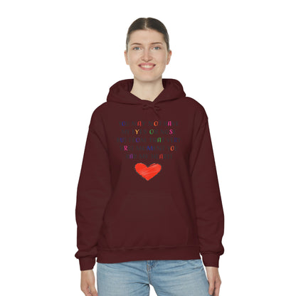 You May Not Have My Eyes Or Nose But From That Very First Moment You Had My HEART - Unisex Heavy Blend™ Hooded Sweatshirt