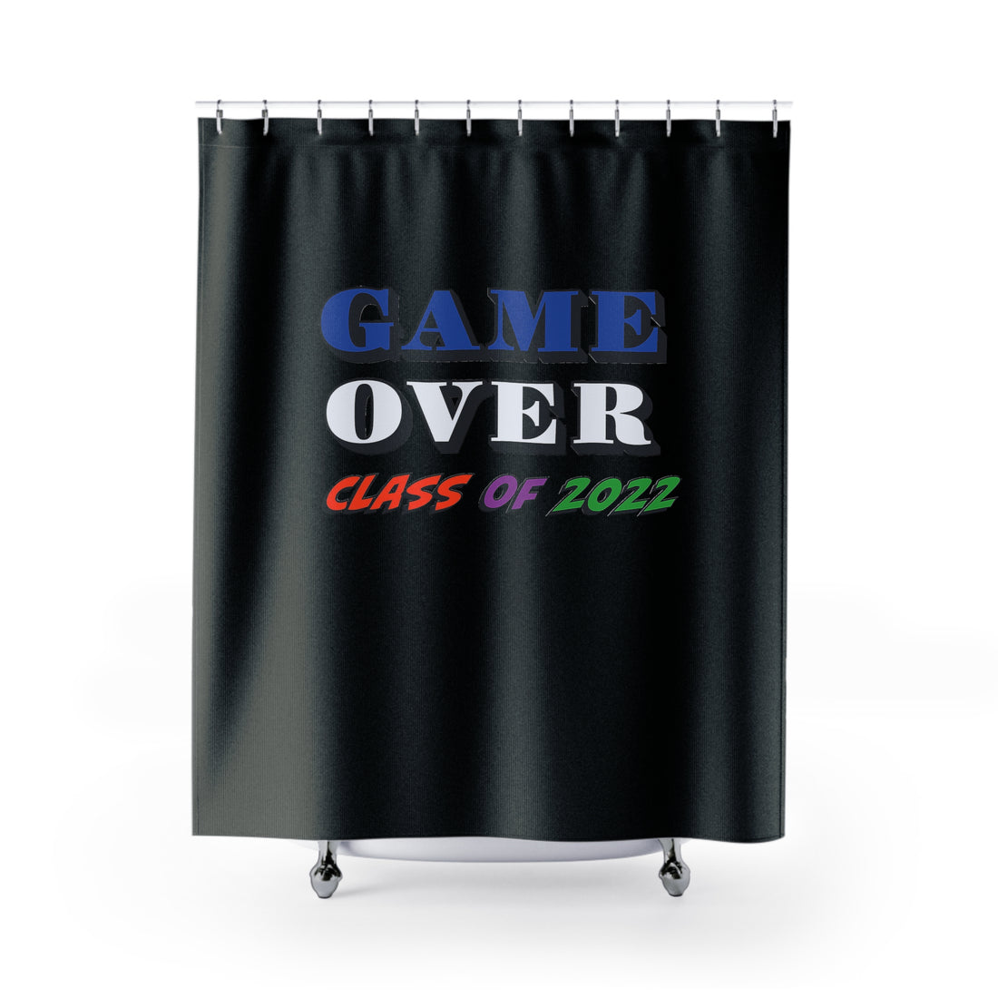 Game Over With Class Year Customizable - Shower Curtain