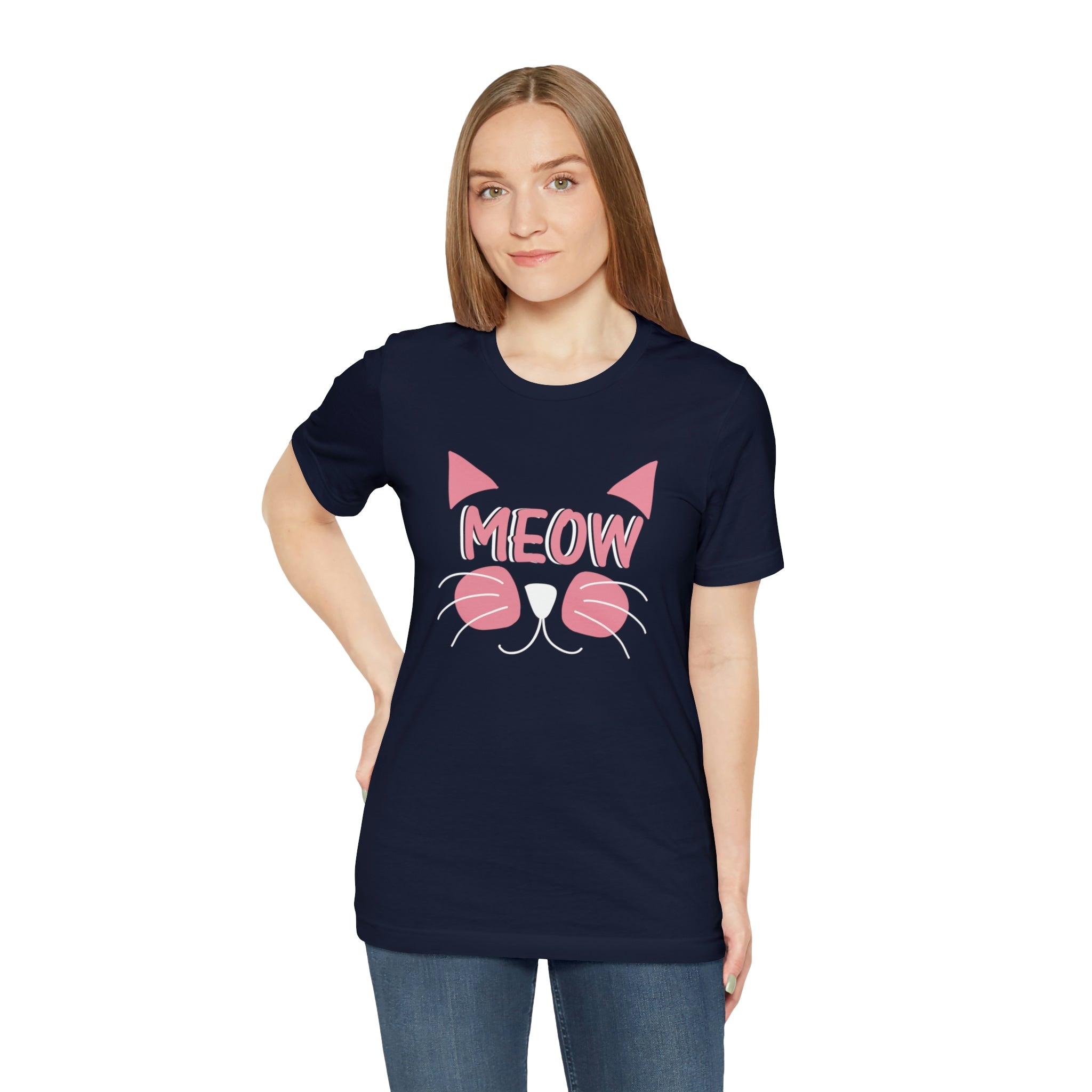 Meow - Unisex Jersey Short Sleeve Tee