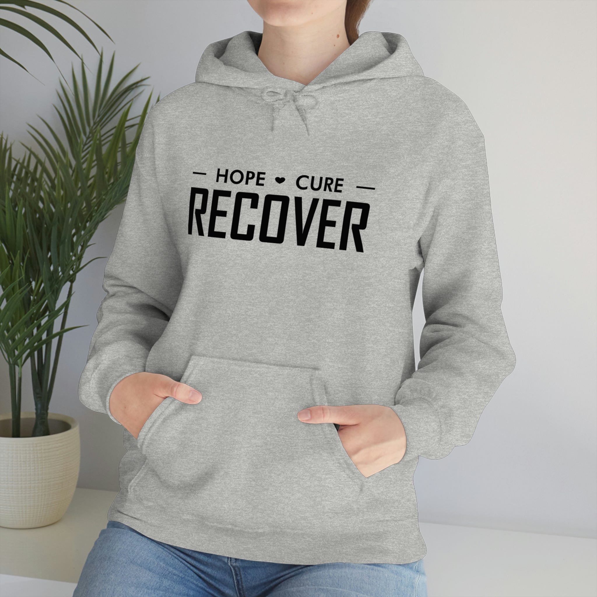 Hope Cure Recover - Unisex Heavy Blend™ Hooded Sweatshirt