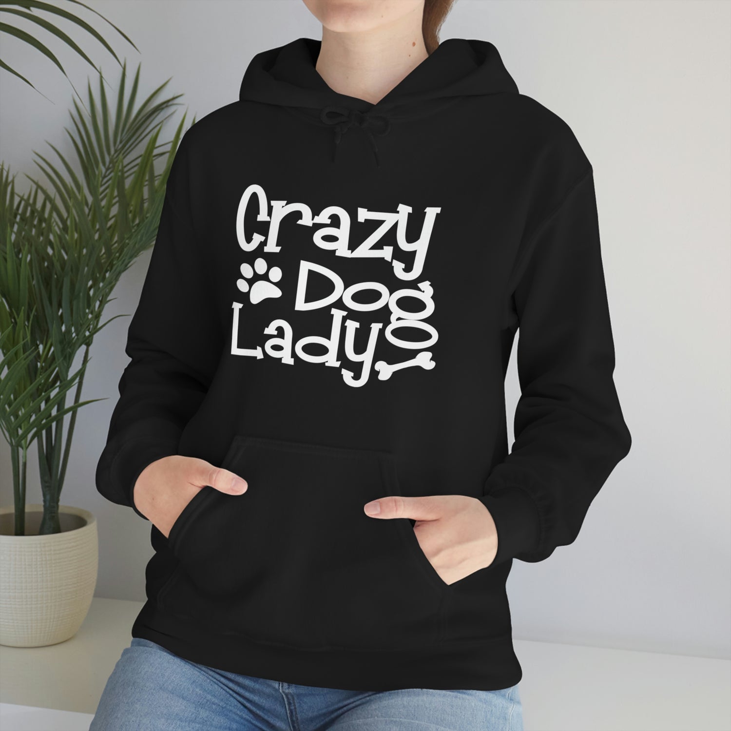 Crazy Dog Lady - Unisex Heavy Blend™ Hooded Sweatshirt