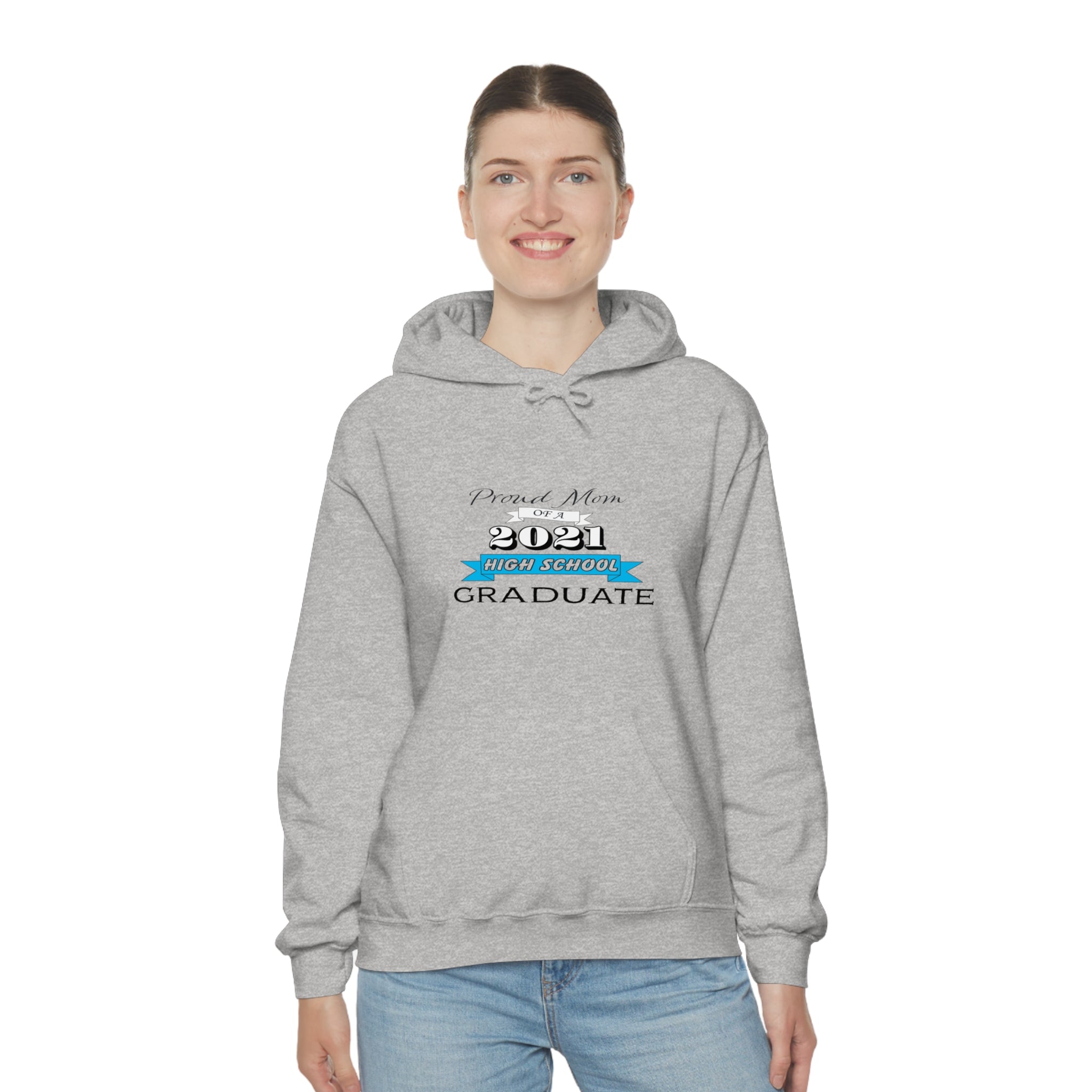 Proud Mom of a High School Graduate! Class Year Customizable - Unisex Heavy Blend™ Hooded Sweatshirt