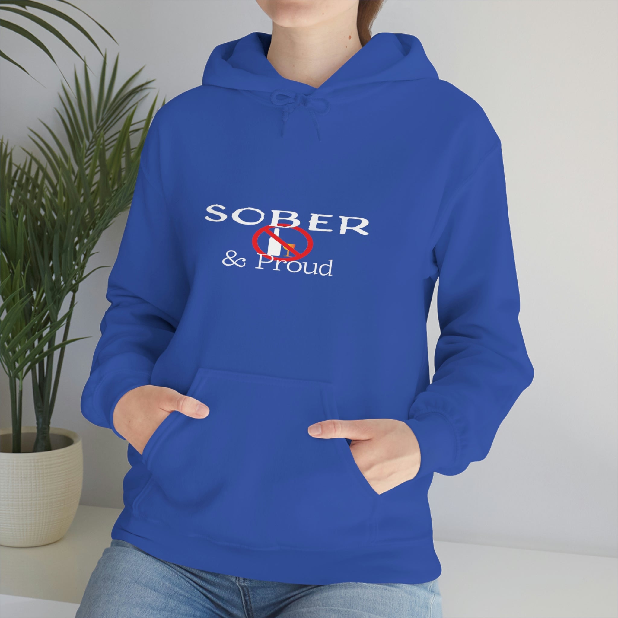 Sober &amp; Proud - Unisex Heavy Blend™ Hooded Sweatshirt