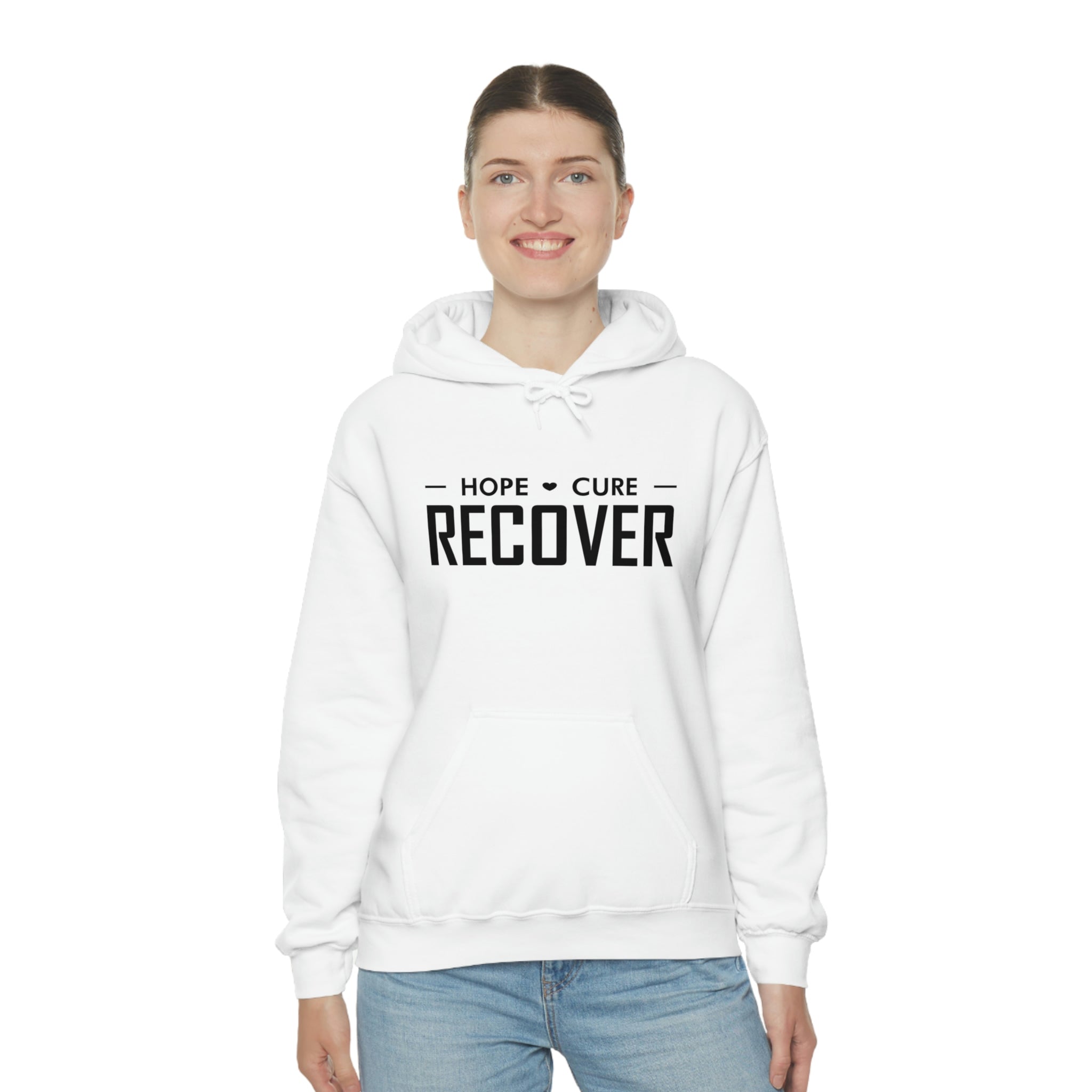 Hope Cure Recover - Unisex Heavy Blend™ Hooded Sweatshirt