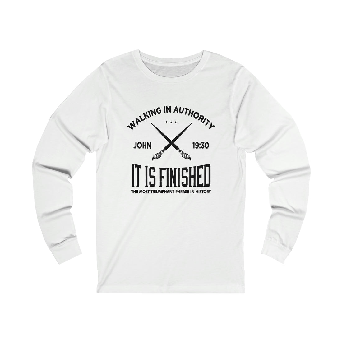 John 19:30 It Is Finished - Unisex Jersey Long Sleeve Tee
