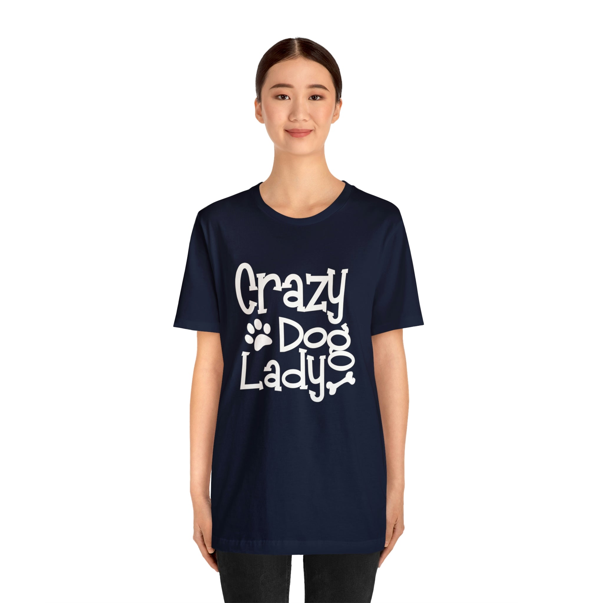 Crazy Dog Lady - Unisex Jersey Short Sleeve Tee