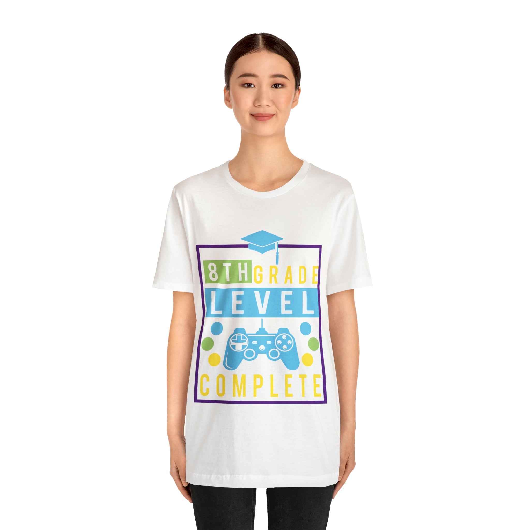 8th Grade Level Complete - Unisex Jersey Short Sleeve Tee