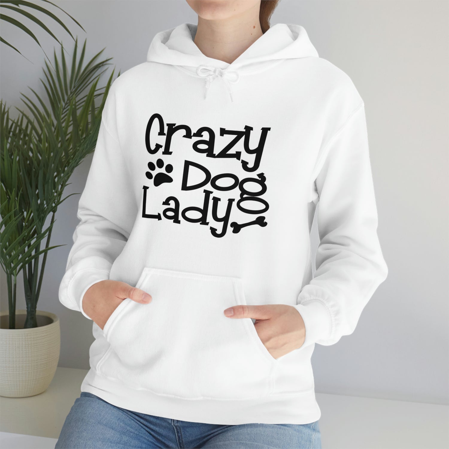 Crazy Dog Lady - Unisex Heavy Blend™ Hooded Sweatshirt