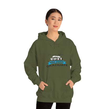 Proud Mom of a High School Graduate! Class Year Customizable - Unisex Heavy Blend™ Hooded Sweatshirt