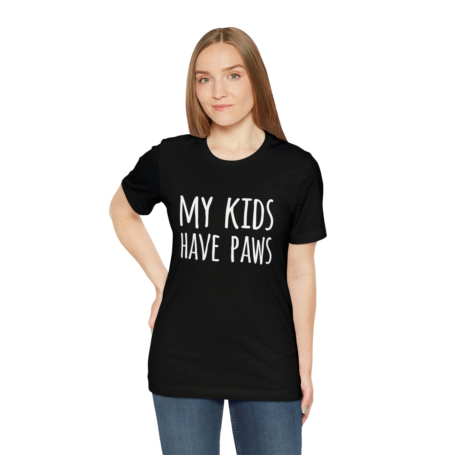 My Kids Have Paws - Unisex Jersey Short Sleeve Tee