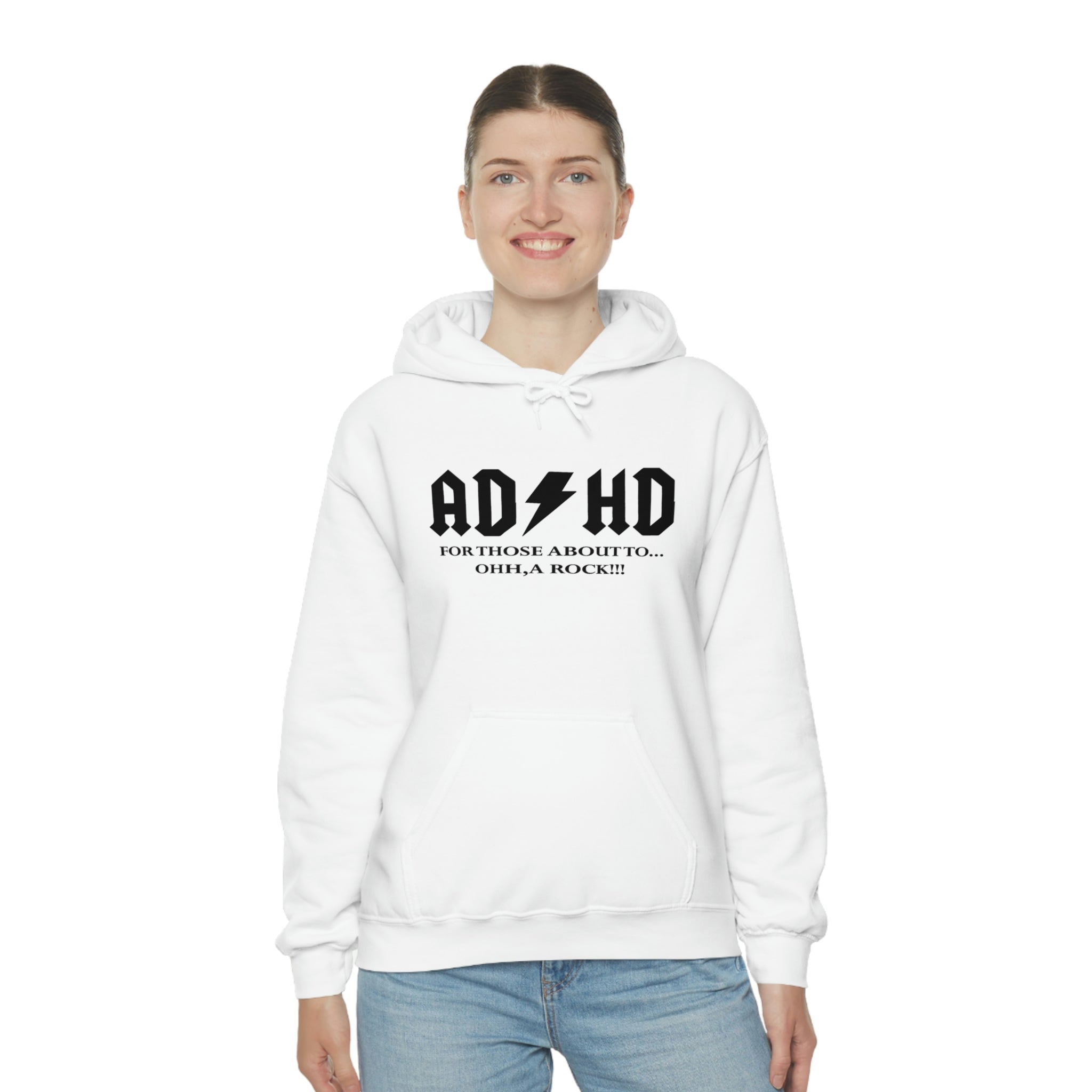 ADHD Look a Rock - Unisex Heavy Blend™ Hooded Sweatshirt