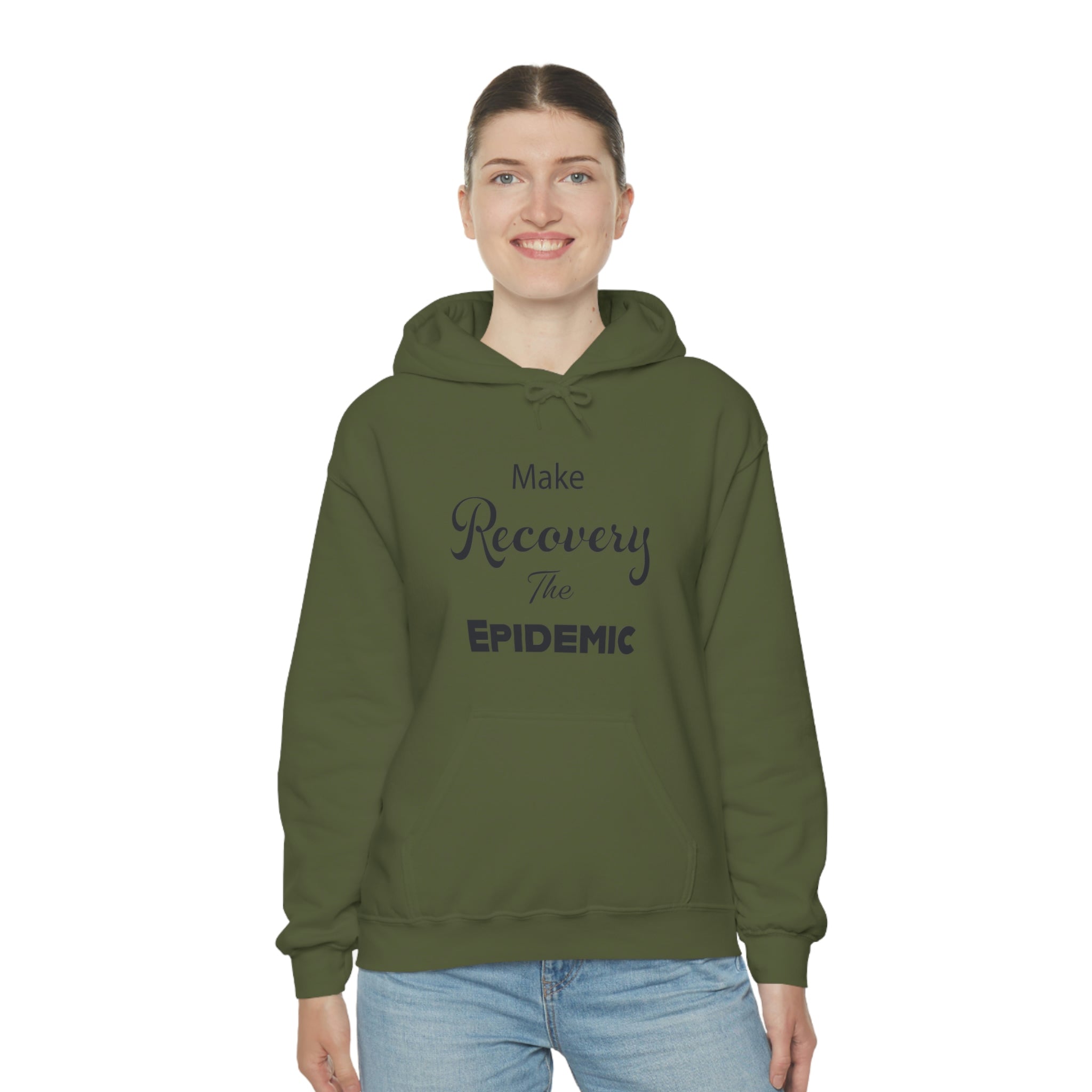 Make Recovery The Epidemic - Unisex Heavy Blend™ Hooded Sweatshirt